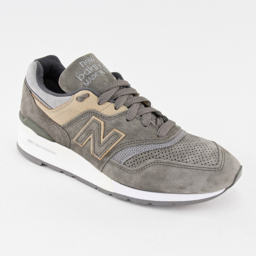 New Balance 997 Suede Sneakers Gray Khaki M997FGG